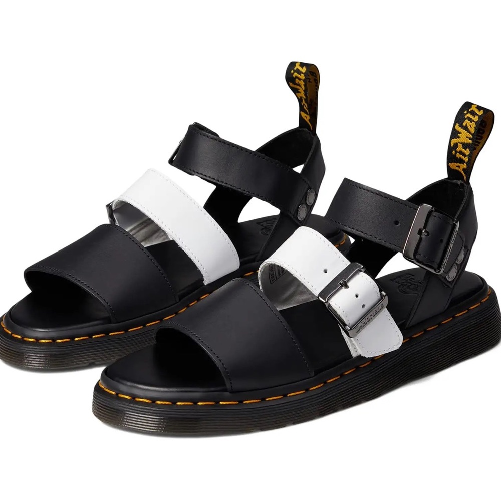 Dr. Martens Black and White Sandals